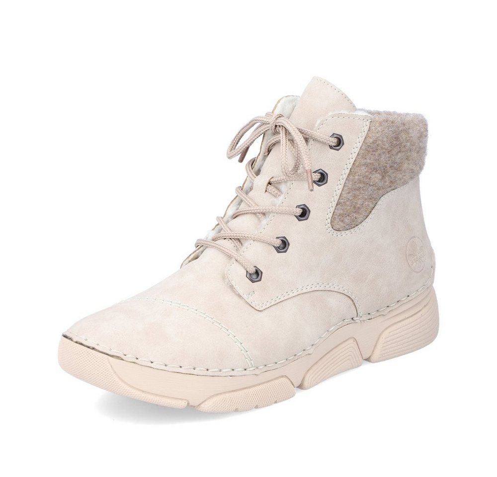 Rieker - Stiefel: Morelia/Filz - Beige Stiefel