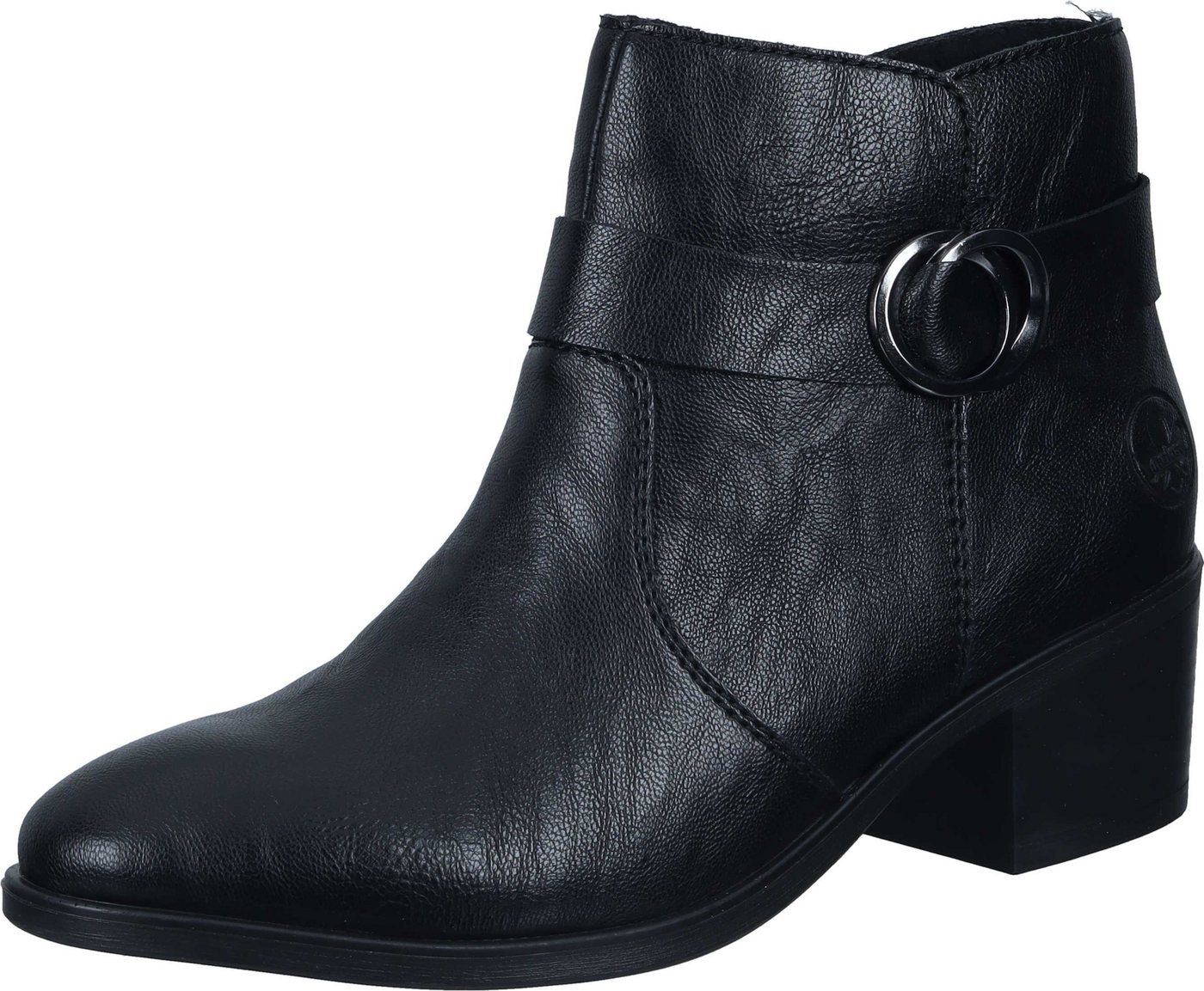 Rieker Stiefeletten Stiefelette aus strapazierfähigem Synthetik (schwarz)
