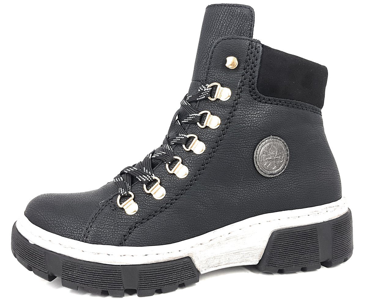 Rieker Stiefel Schnürstiefelette (schwarz)