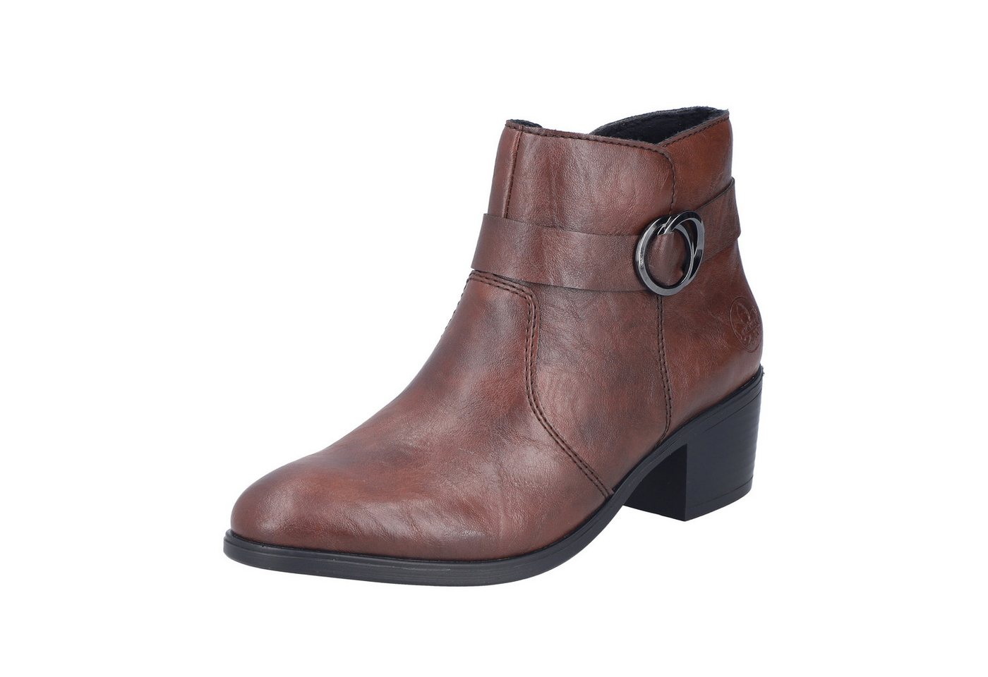 Rieker Stiefelette Ankleboots, Blockabsatz, mit Innenreißverschluss