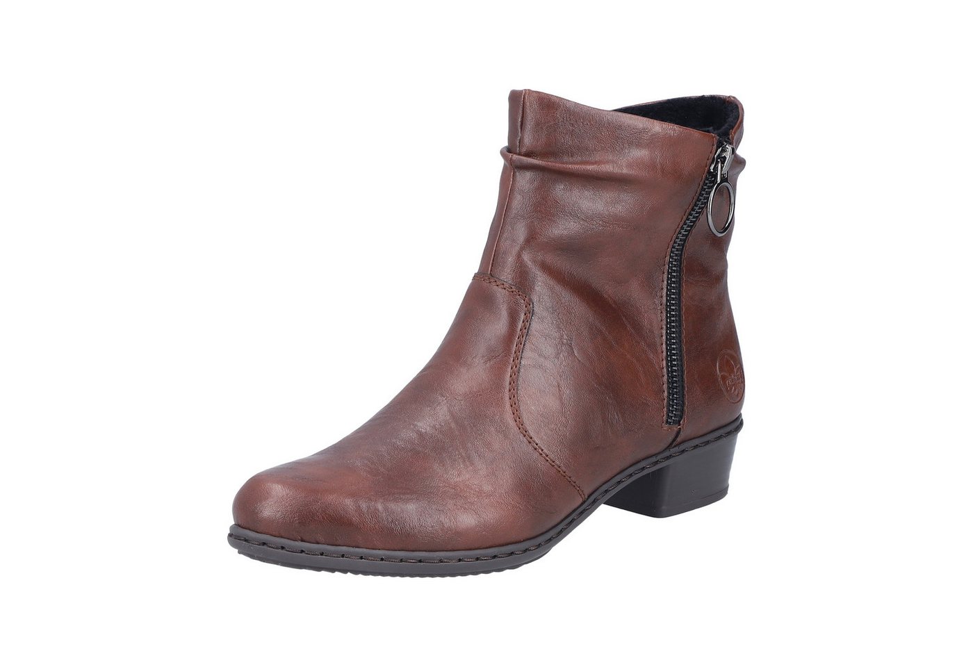 Rieker Stiefelette Boots, Blockabsatz, mit praktischem Innen-Reißverschluss