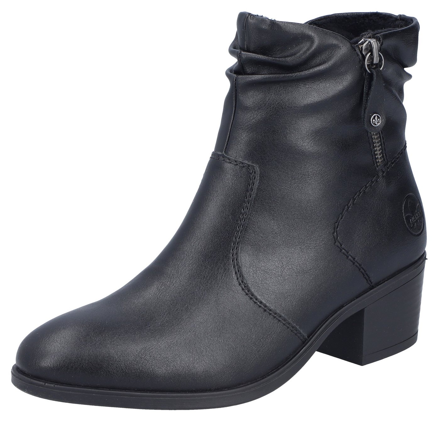 Rieker Stiefelette Boots, Klassik-Stiefelette, Blockabsatz, mit slouchy Schaft