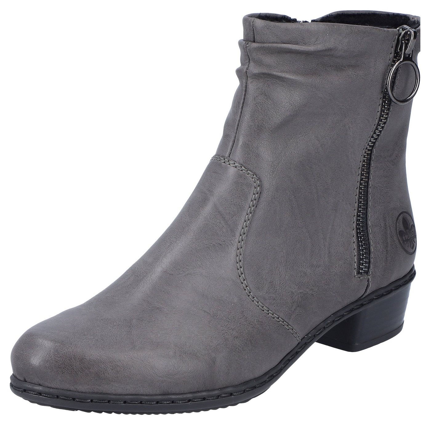 Rieker Stiefelette Boots, Blockabsatz, mit praktischem Innen-Reißverschluss