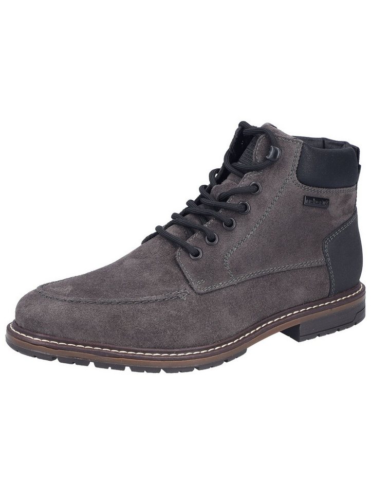Rieker Stiefelette Leder Schnürstiefelette (asphalt)