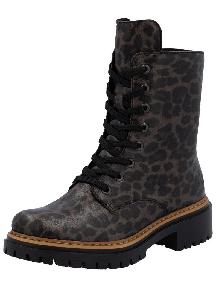 Rieker Stiefelette Lederimitat Schnürstiefelette