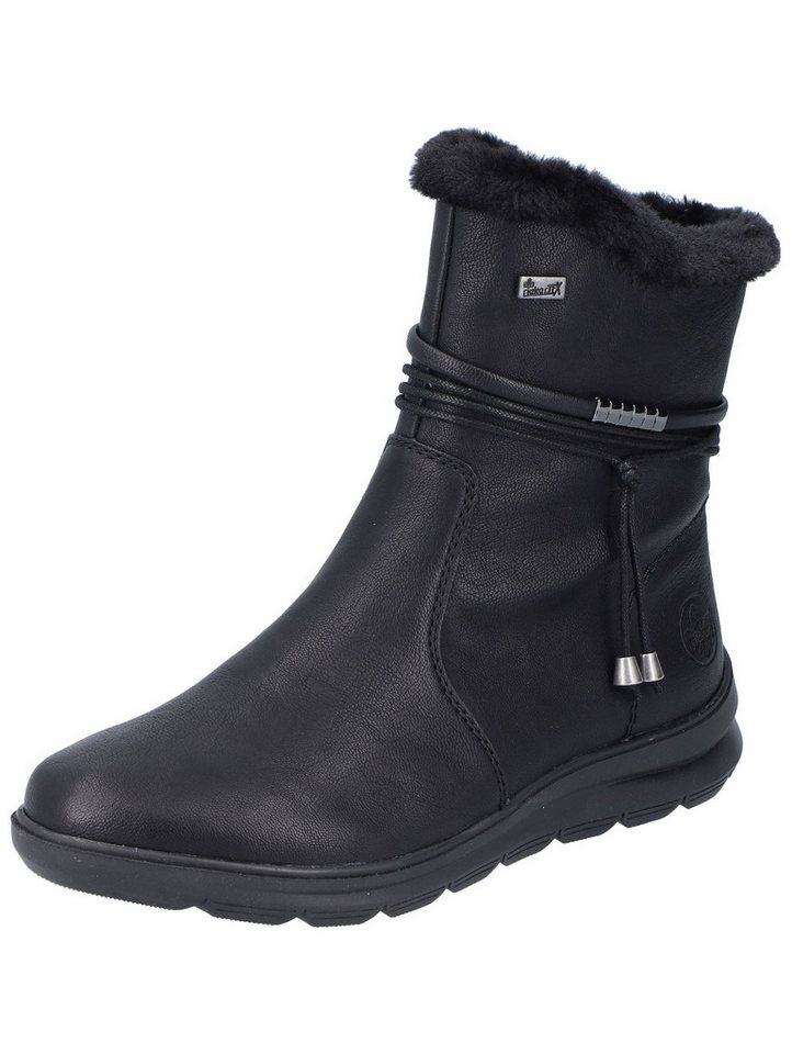 Rieker Stiefelette Lederimitat Stiefelette (schwarz)