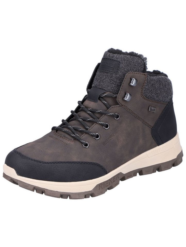 Rieker Stiefelette Lederimitat/Textil Schnürstiefelette