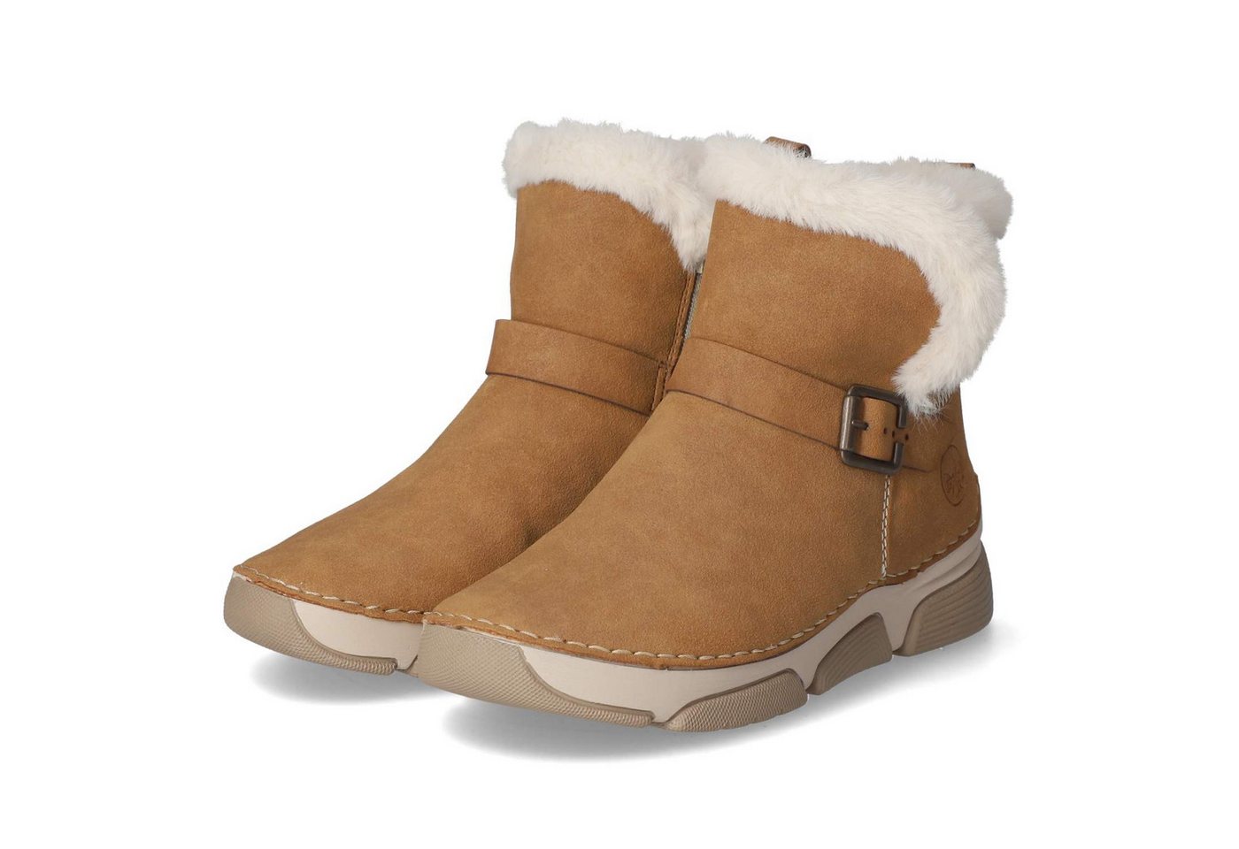 Rieker 45966-20 Damen Synthetik braun Winterstiefel