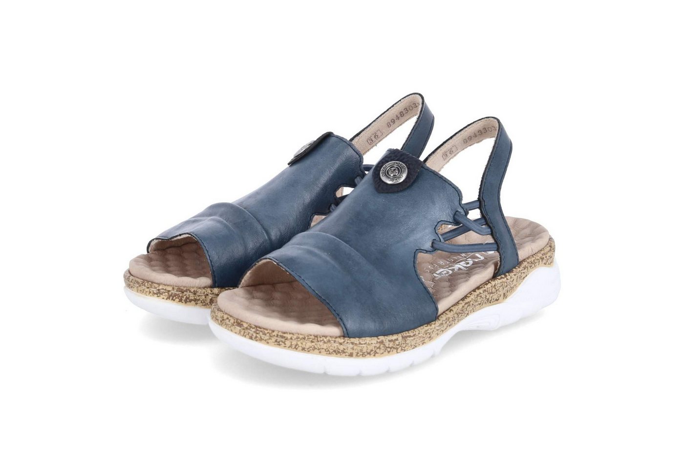 Rieker V2272-14 Damen Synthetik blau Sandalette