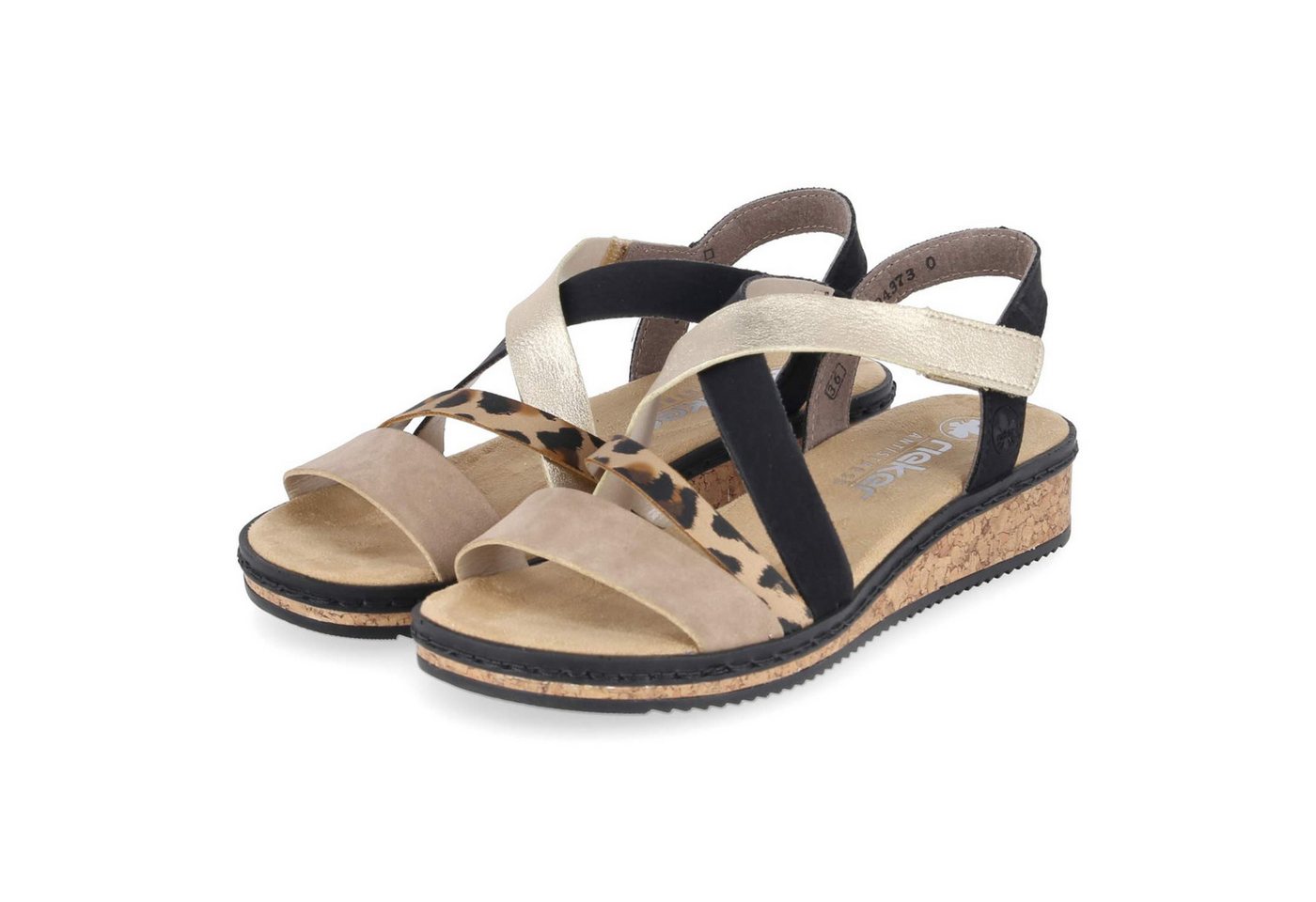 Rieker V3663-92 Damen Synthetik mehrfarbig Sandalette