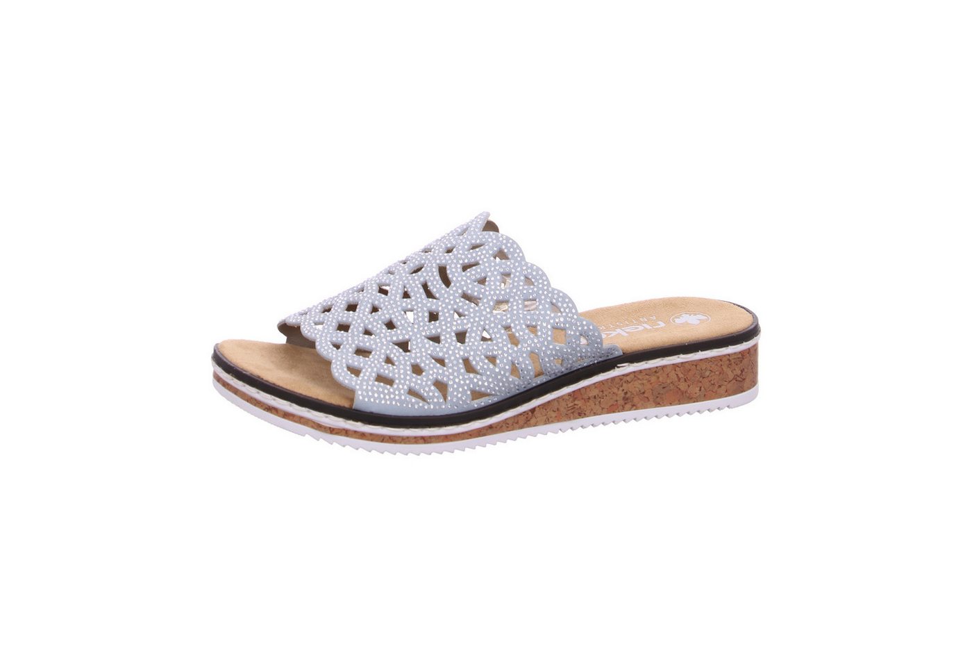 Rieker High-Heel-Pantolette (blau)