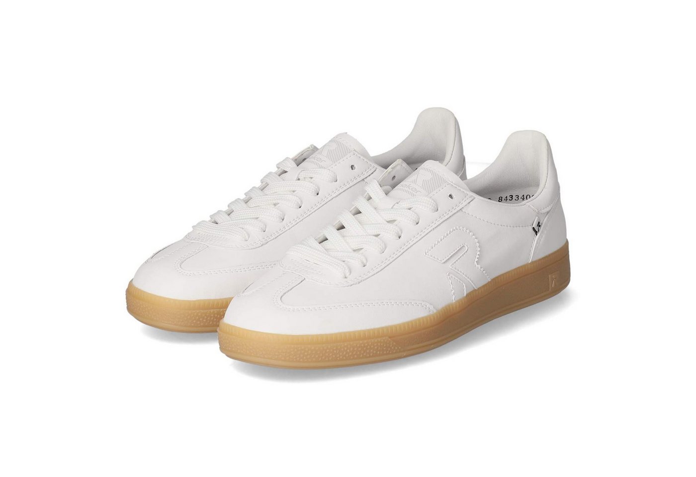 Rieker W2200-80 Damen Glattleder white Schnürschuh