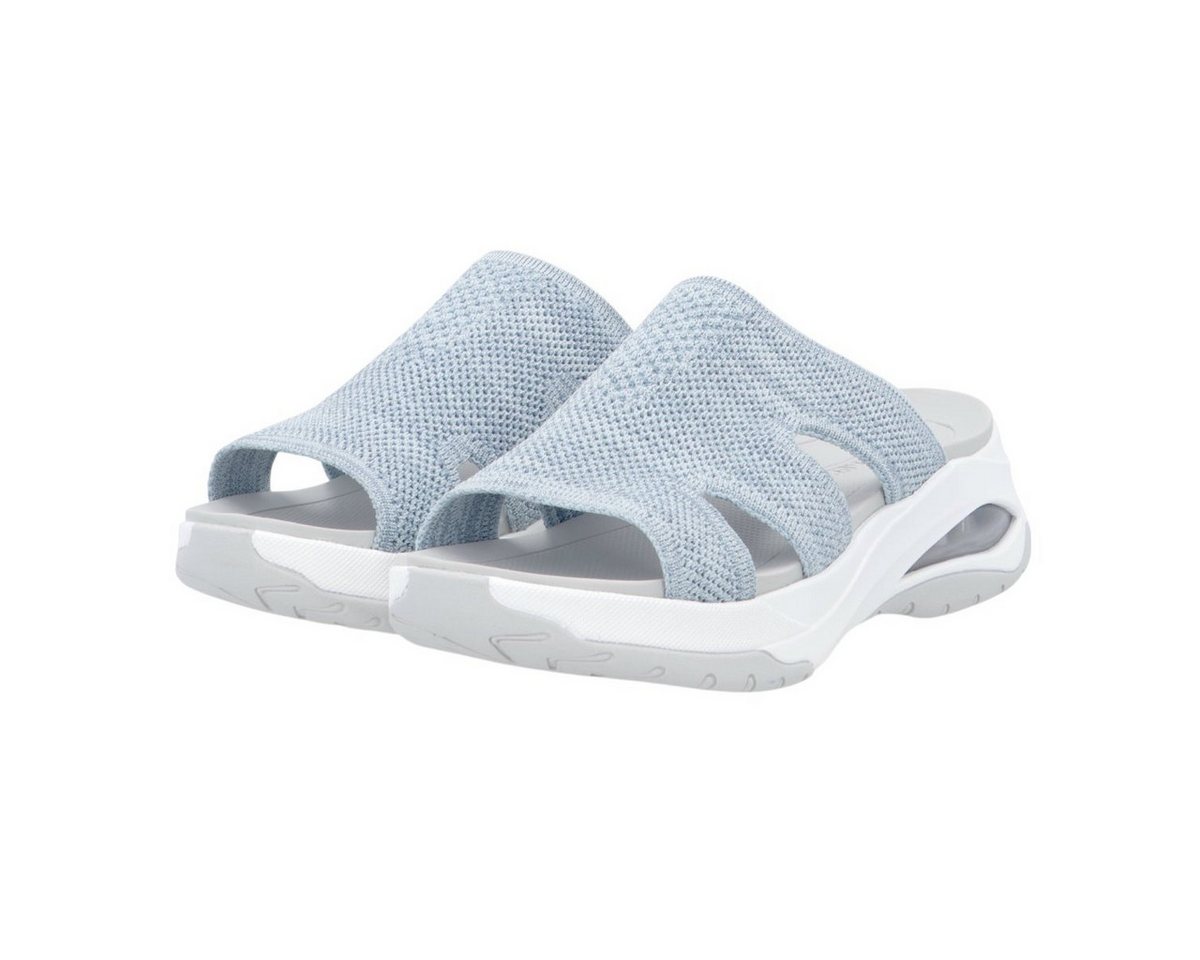 Rieker W3150 blau/weiss Damen Sandale