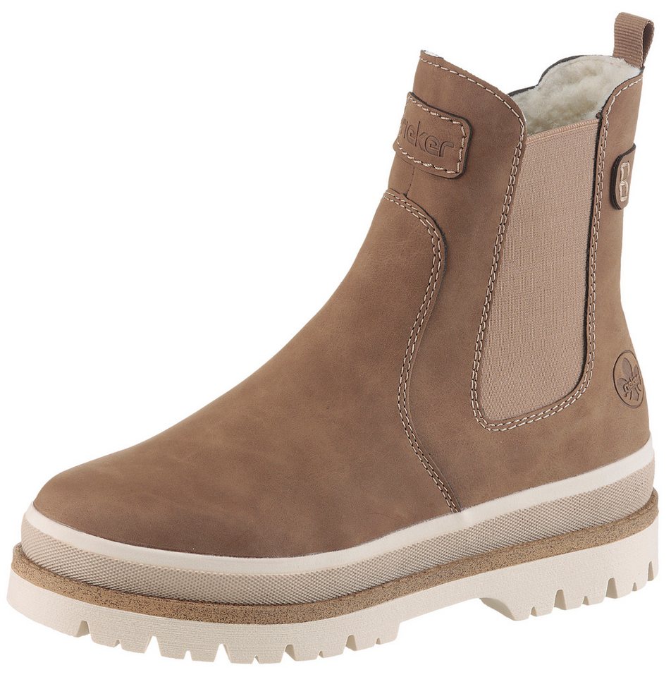 Rieker Winterboots Chelseaboots, Plateauboots, Stiefelette mit Innenreißverschluss