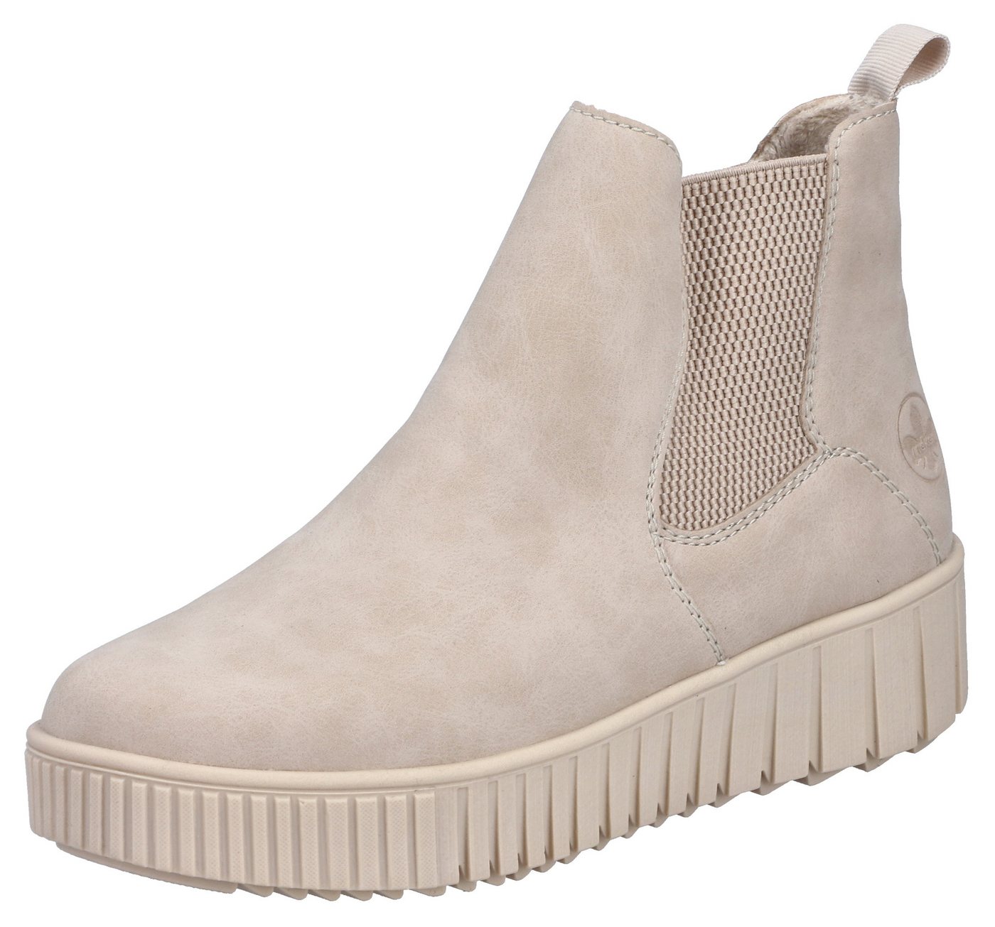 Rieker Winterboots Chelseaboots, Plateausneaker, Stiefelette, Reißverschluss und Stretch