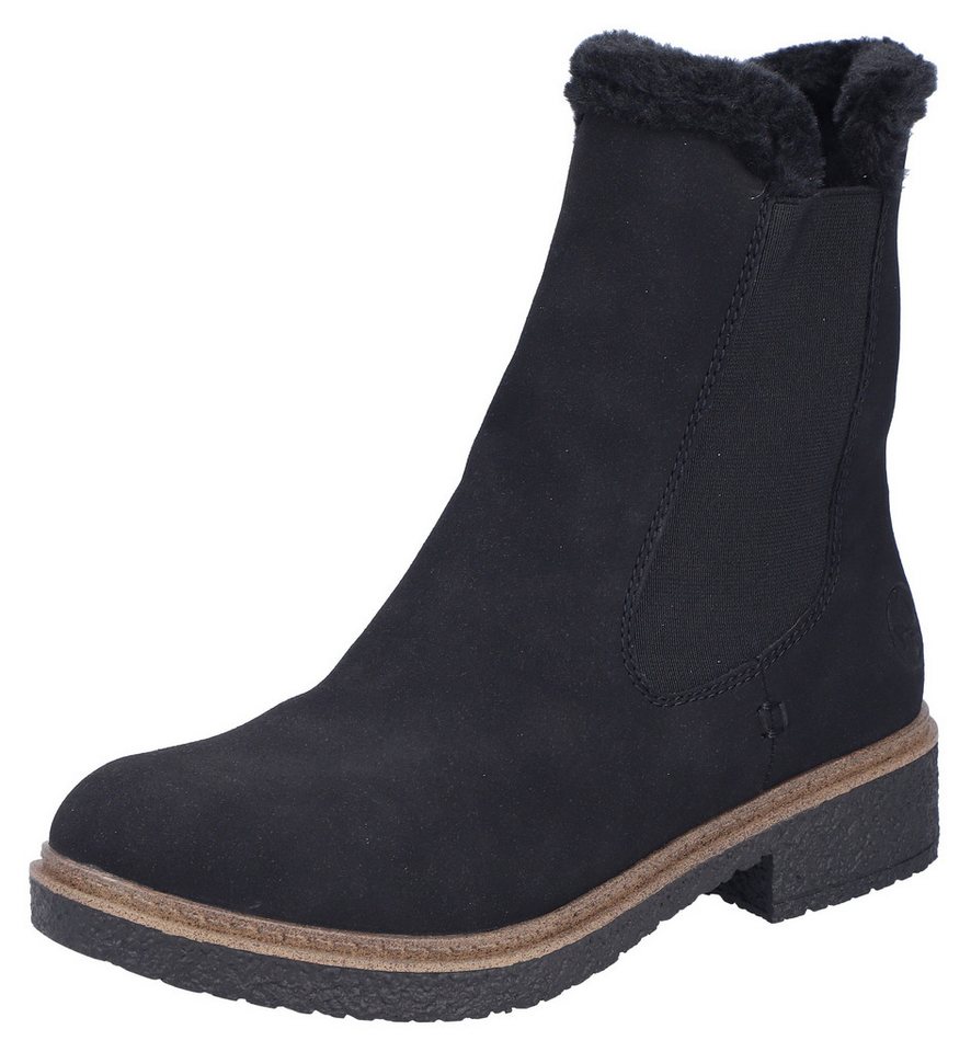 Rieker Winterboots Chelseaboots, Winterstiefelette, Blockabsatz, mit Innenreißverschluss