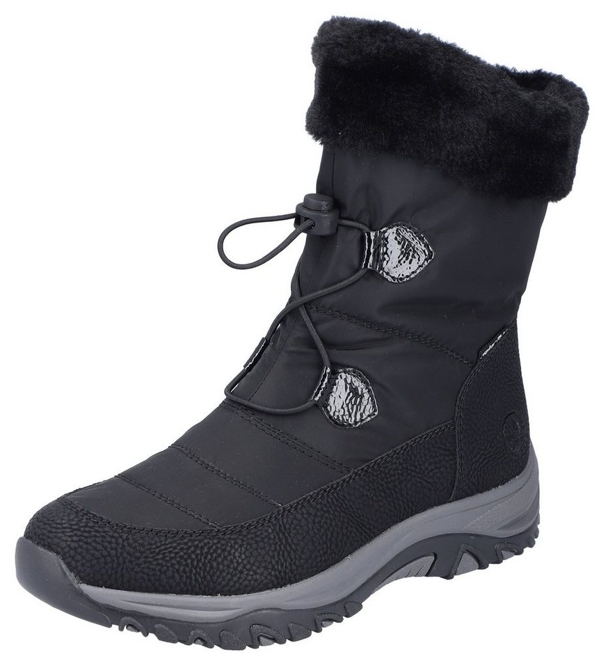 Rieker Winterboots mit Fellimitat-Besatz am Schaftrand