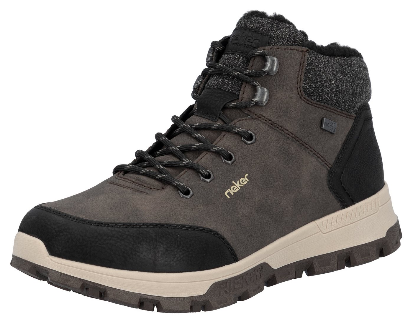 Rieker Winterboots mit komfortabler SoftFoam-Innensohle, Freizeitschuh, Schnürschuh