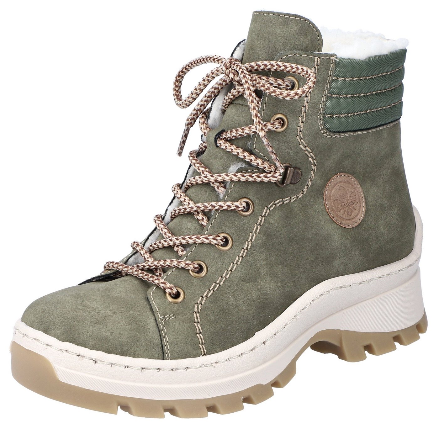 Rieker Winterboots mit seitlichem Rieker-Label (grün)