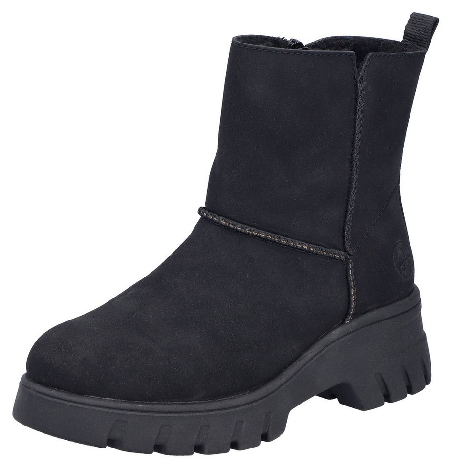 Rieker Winterboots Plateauboots, Stiefelette, Profilsohle, mit Warmfutter