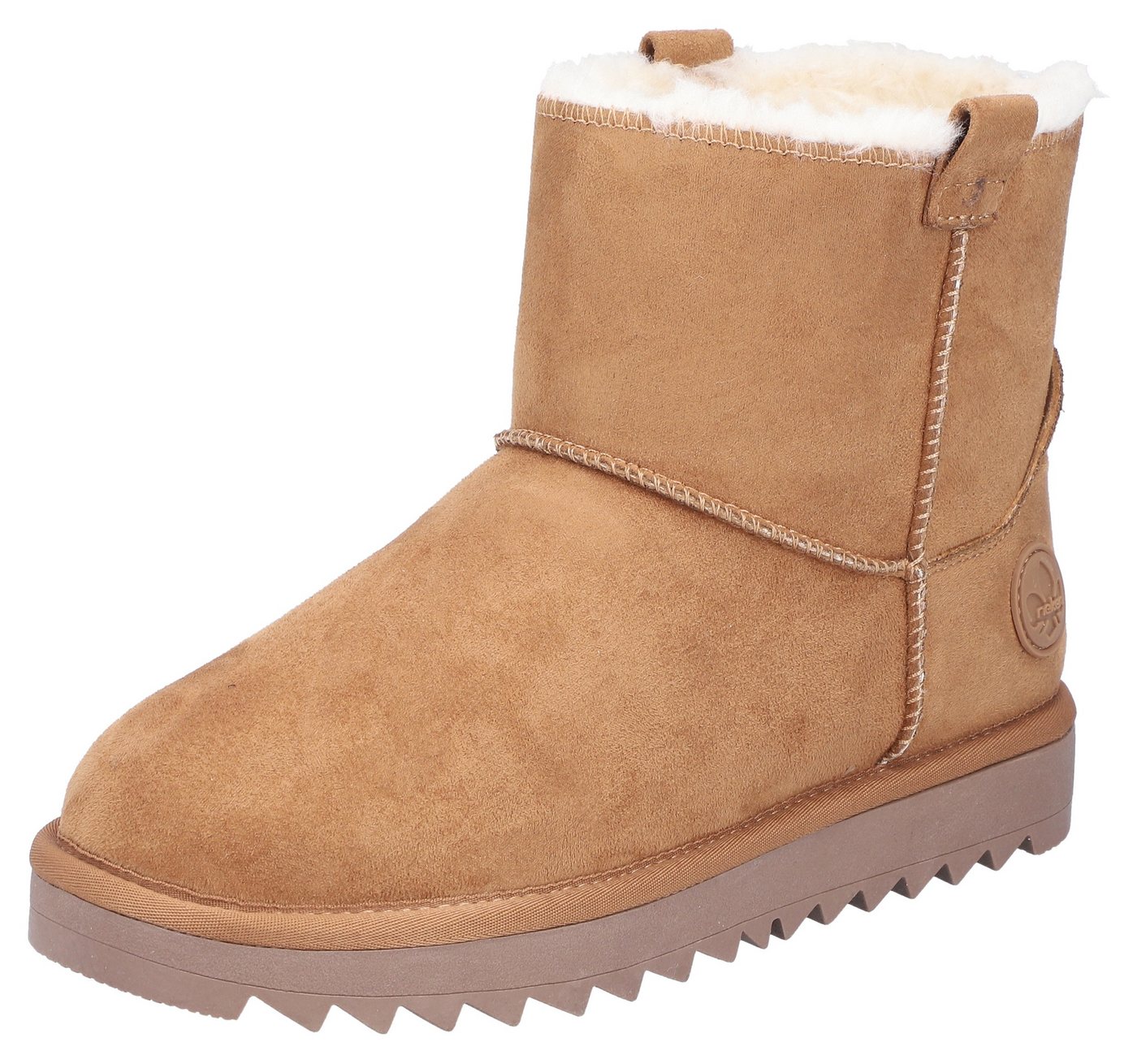 Rieker Winterboots Plateauboots, Winterstiefelette, mit Anziehlaschen und Warmfutter