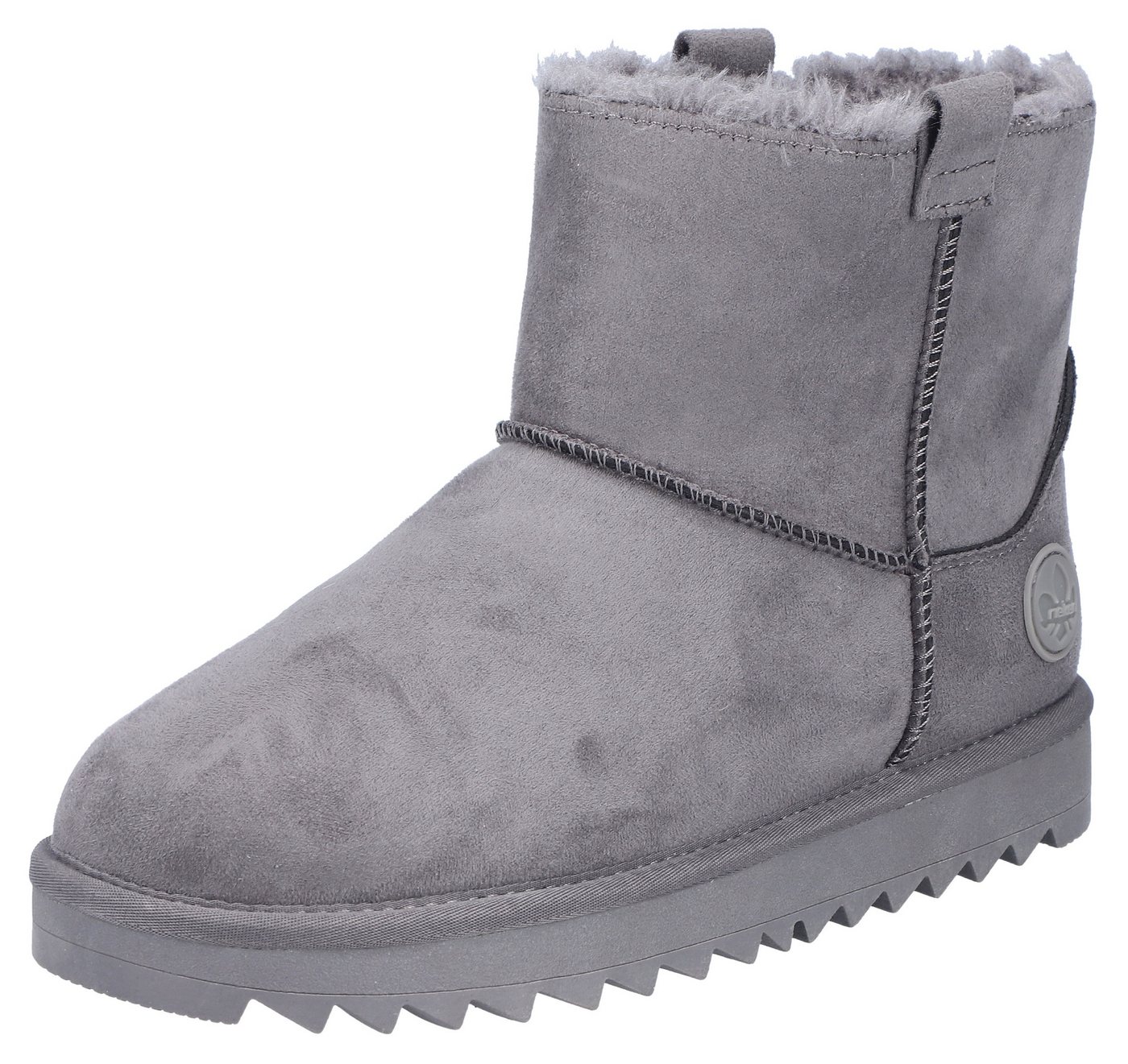 Rieker Winterboots Plateauboots, Winterstiefelette, mit Anziehlaschen und Warmfutter