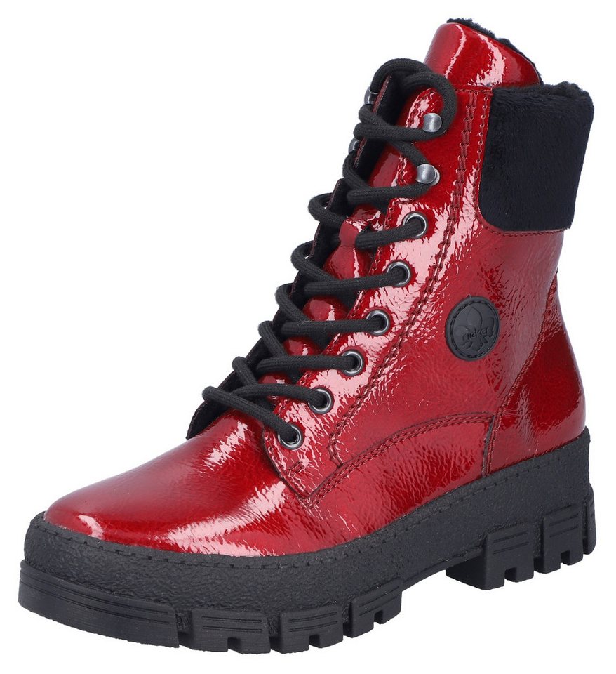 Rieker Winterstiefelette Plateauboots, Winterboots mit Innenreißverschluss, bequeme Form