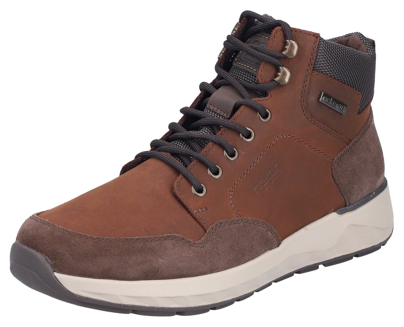 Rieker Winterboots Schnürboots, Stiefelette mit wasserabweisender riekerTEX-Membran (braun)