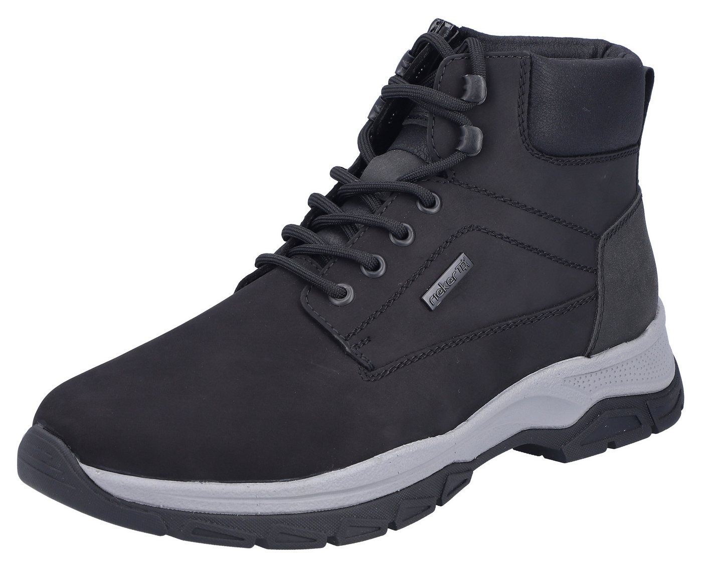 Rieker Winterboots Schnürboots, Stiefelette, Outdoorboots mit Innenreißverschluss (schwarz)