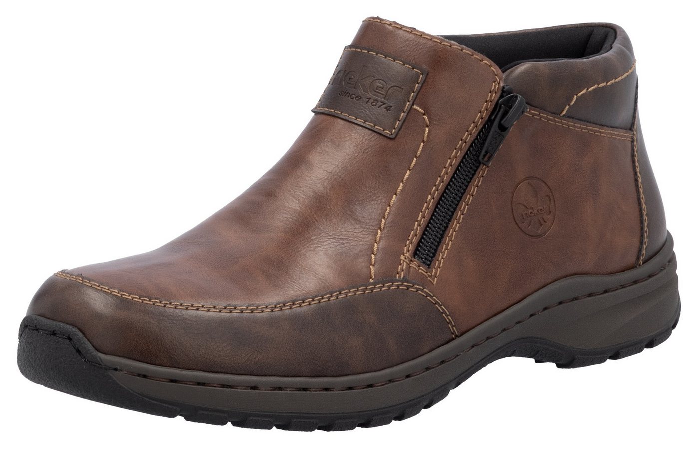 Rieker Winterboots, Winterstiefelette, Halbschuh mit beidseitigen Reißverschlüssen