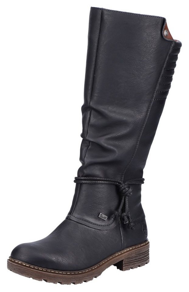 Rieker Winterstiefel, Langschaftstiefel, Blockabsatz, mit Rieker-TEX-Membran