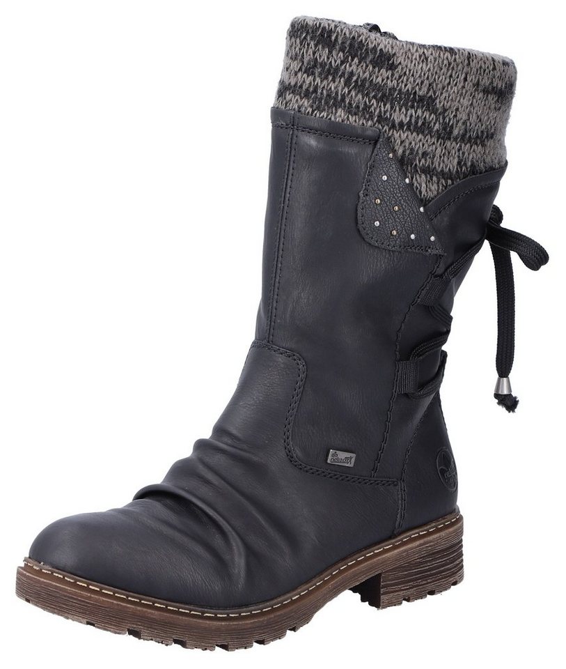 Rieker Winterstiefel, Winterboots, Profilsohle, Warmfutter, mit Rieker-TEX