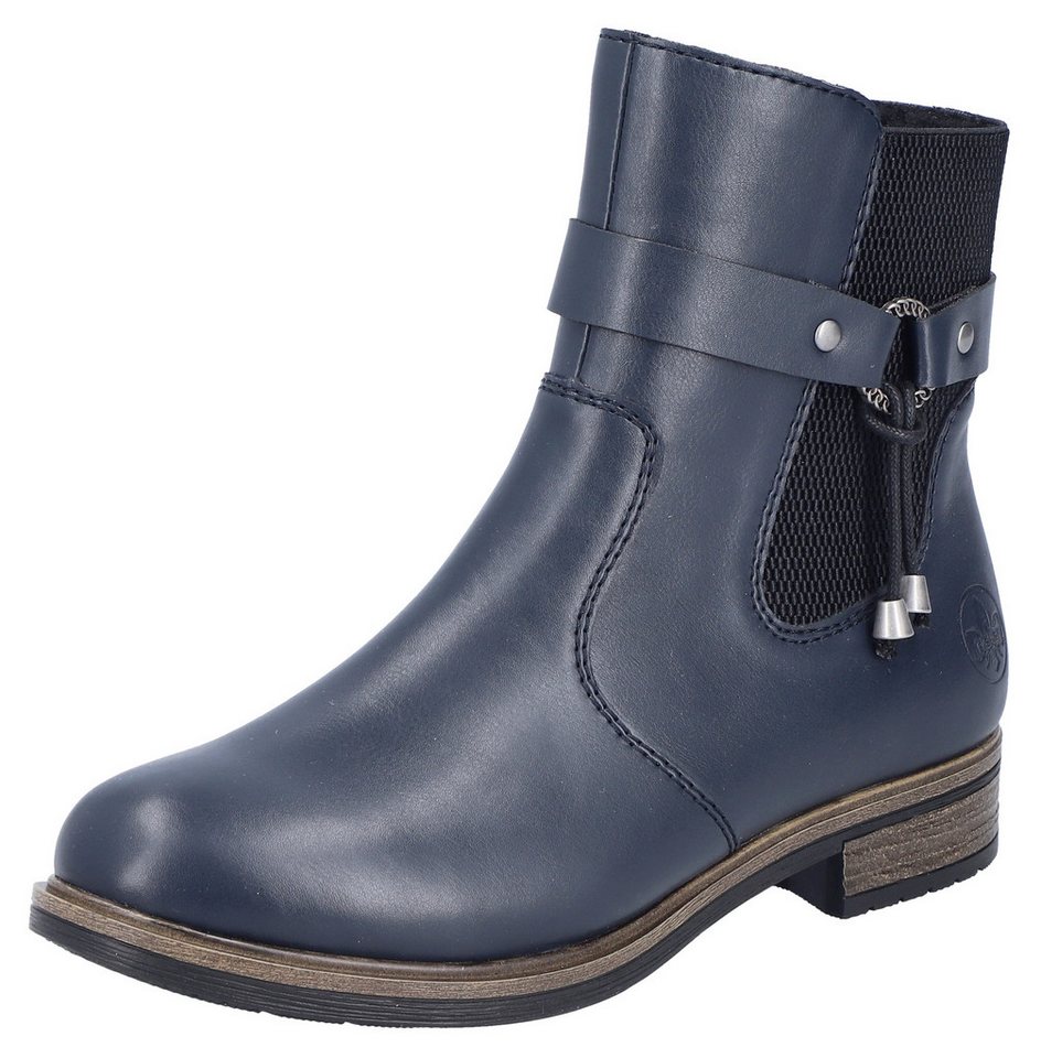 Rieker Winterstiefelette Chelseaboots, Winterboots, Blockabsatz, mit Innenreißverschluss