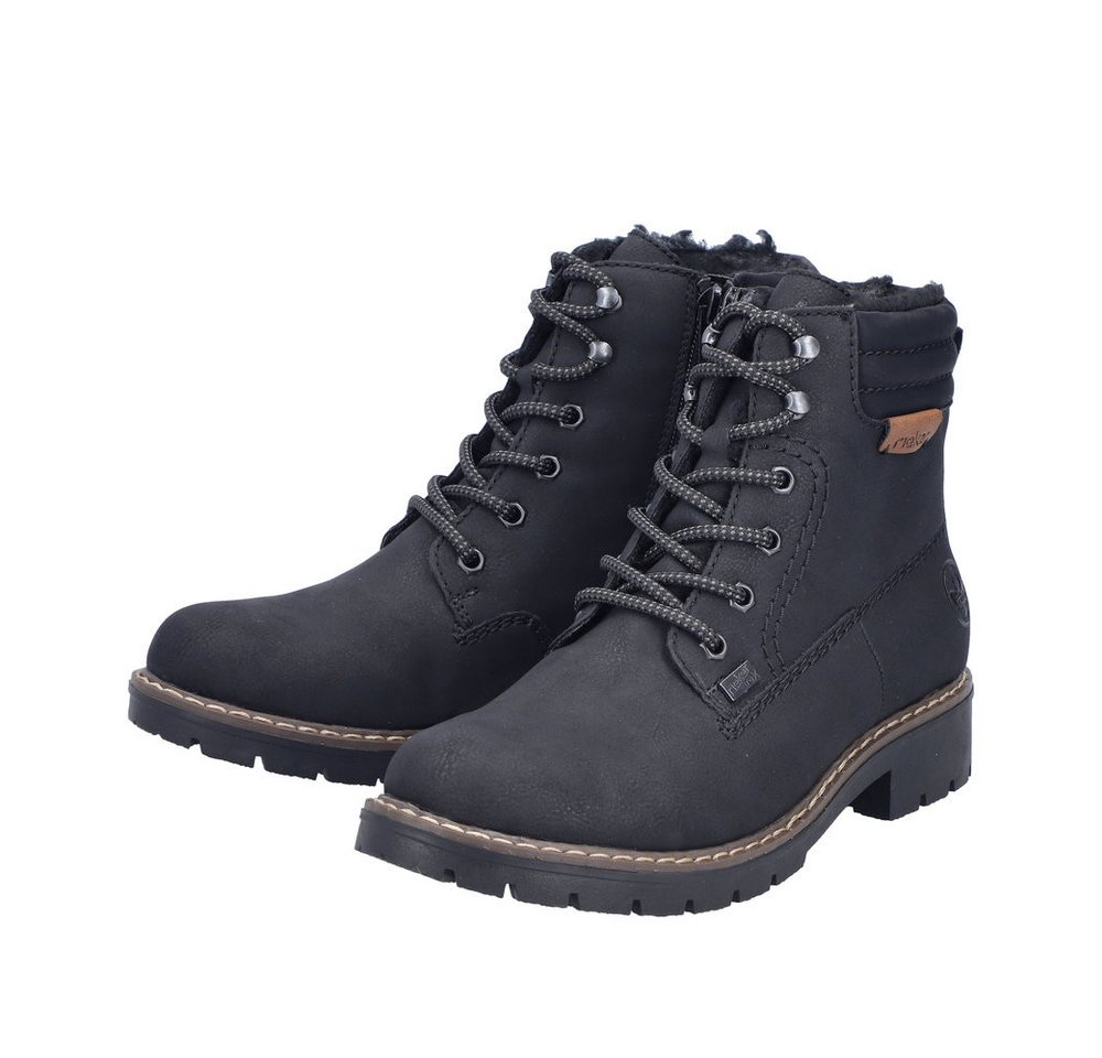 Rieker Winterstiefelette mit Schaftrandpolsterung (schwarz)