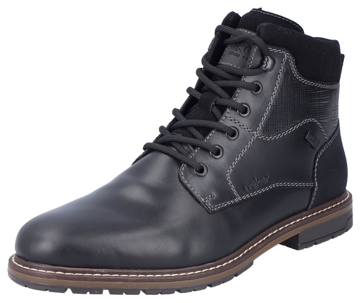 Rieker Winterstiefelette, Schnürstiefel, Business Schuh mit wasserabweisender TEX-Membran