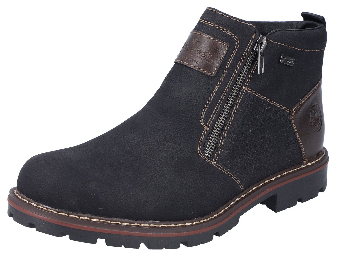 Rieker Winterstiefelette, Winterboots, Warmfutter, Reißverschlüsse, mit TEX-Ausstattung