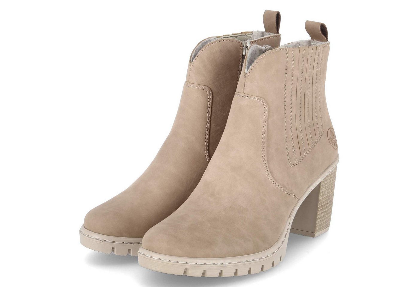 Rieker Y2571-20 Damen Synthetik braun Schlupfstiefel