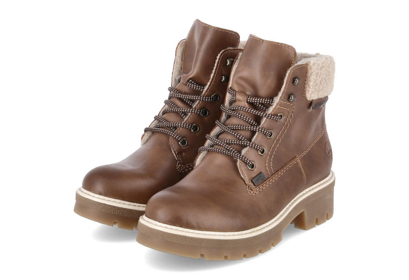 Rieker Y8118-22 Damen Kunstleder braun Winterstiefel