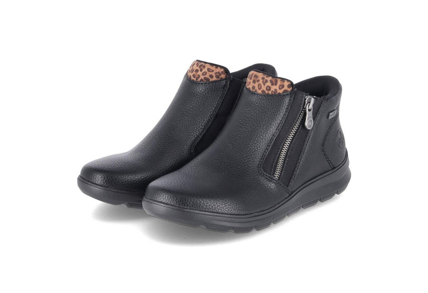 Rieker Z0059-00 Damen Kunstleder schwarz Winterstiefel