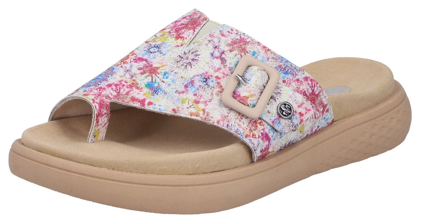 Rieker Zehentrenner Pantolette, Sommerschuh, Hausschuh zum Schlupfen