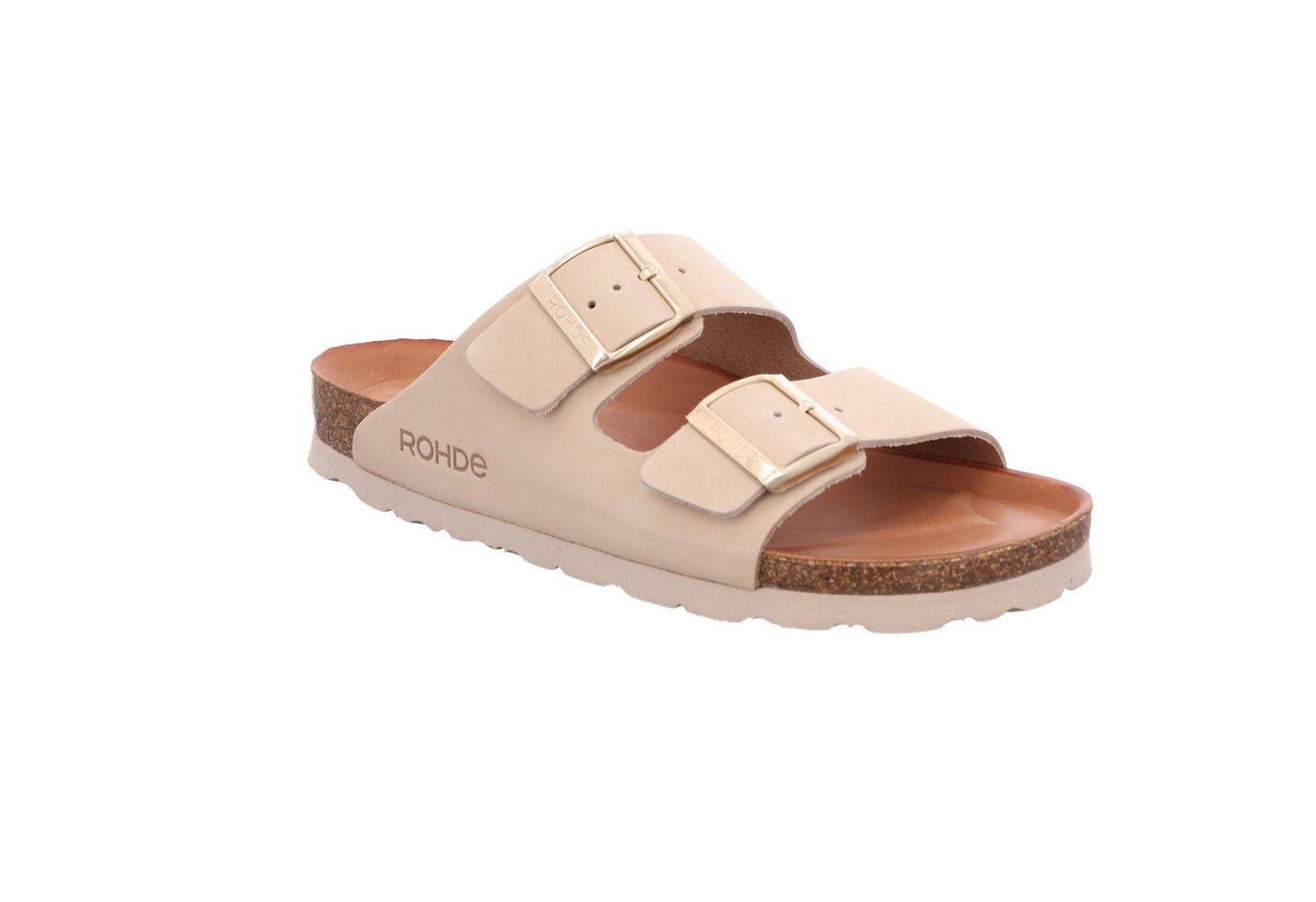 Rohde SUNNYS N°12 Pantolette Sommerschuh, Hausschuh mit zwei Schnallenverschlüsse