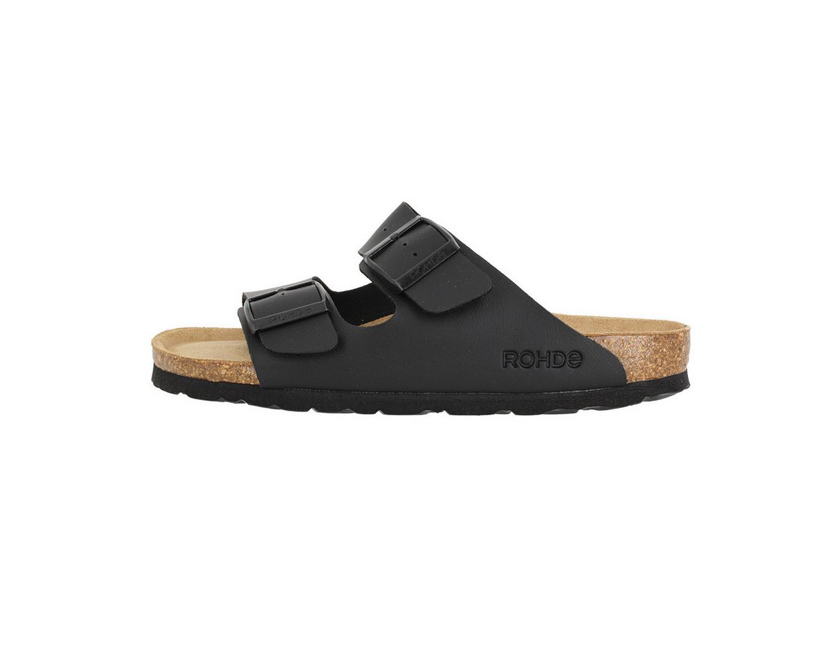 Rohde Alba Pantolette (1-tlg) Pantoletten - Verstellbare Schnallen für optimale Anpassung (schwarz)