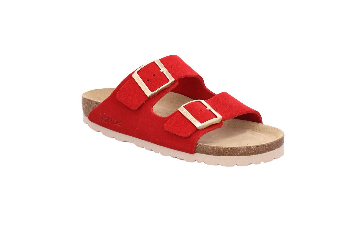 Rohde ALBA Pantolette Sommerschuh, Hausschuh, Zweischnaller, Strandschuh mit Softfußbett