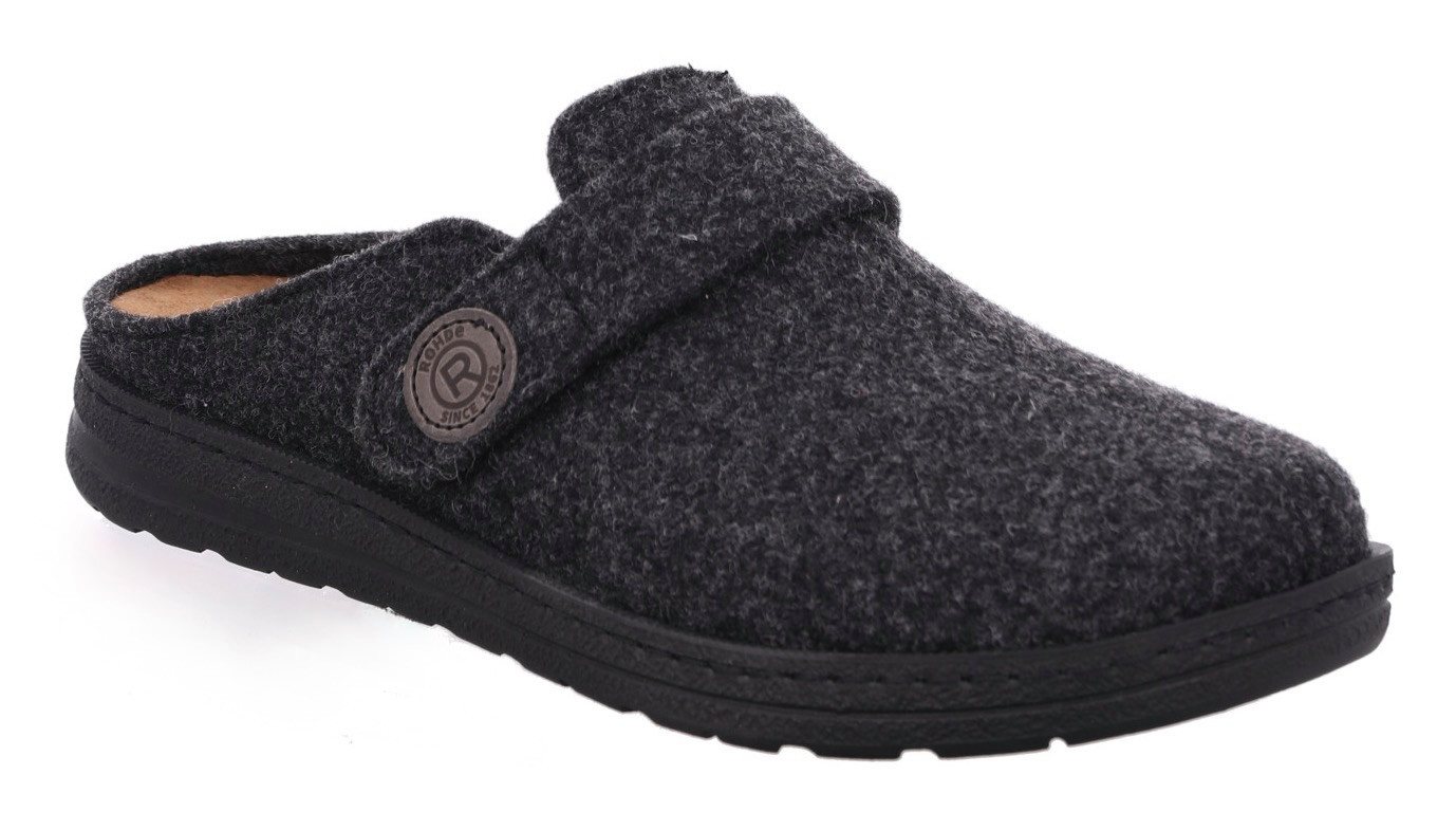 Rohde ASIAGO Pantoffel Hausschuh, Pantoffel, Wohlfühlschuh mit Klettverschluss