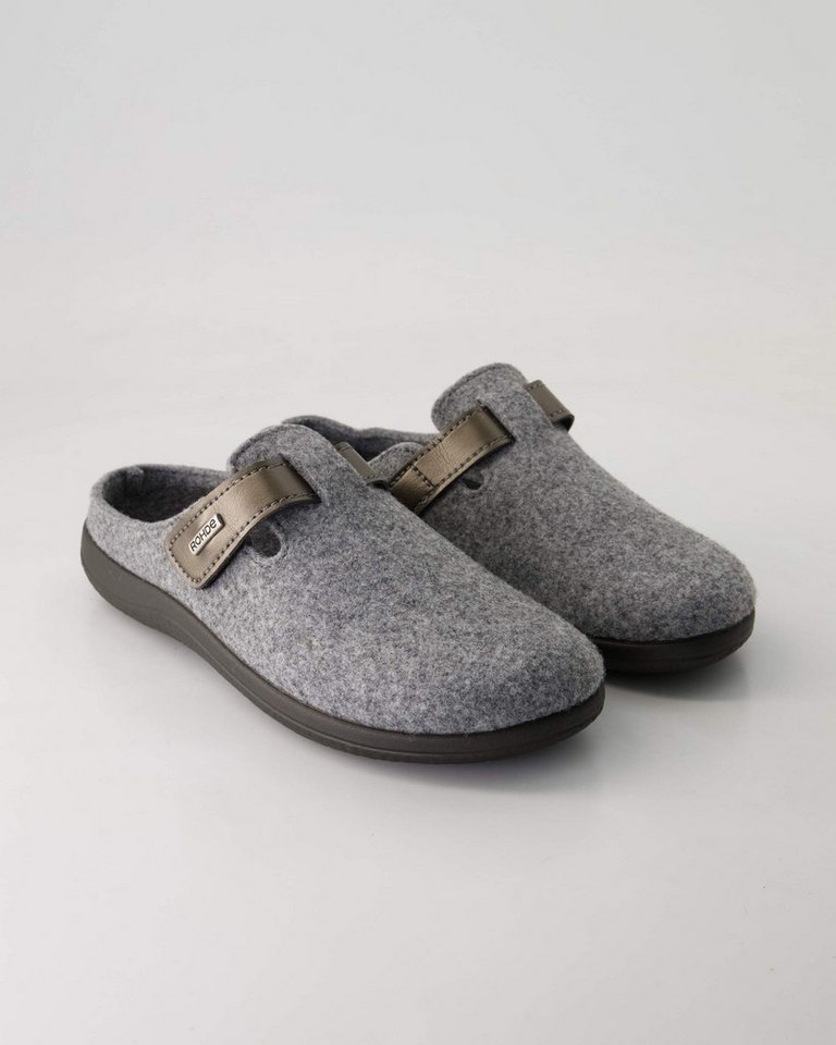 Rohde Bari Hausschuh Obermaterial: Sonstiges Material (grau)
