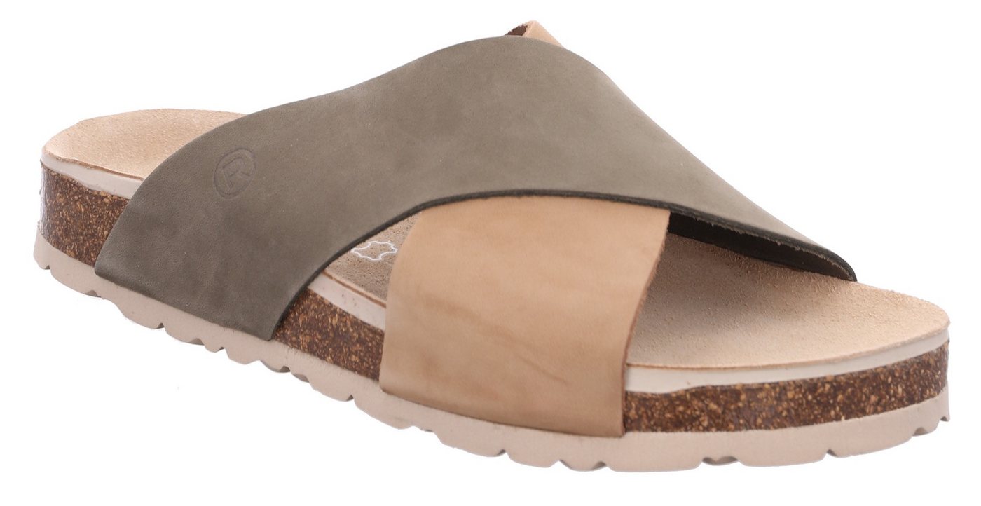Rohde ELBA Pantolette Sommerschuh, Schlappen, Strandschuh, Hausschuh mit Softfußbett