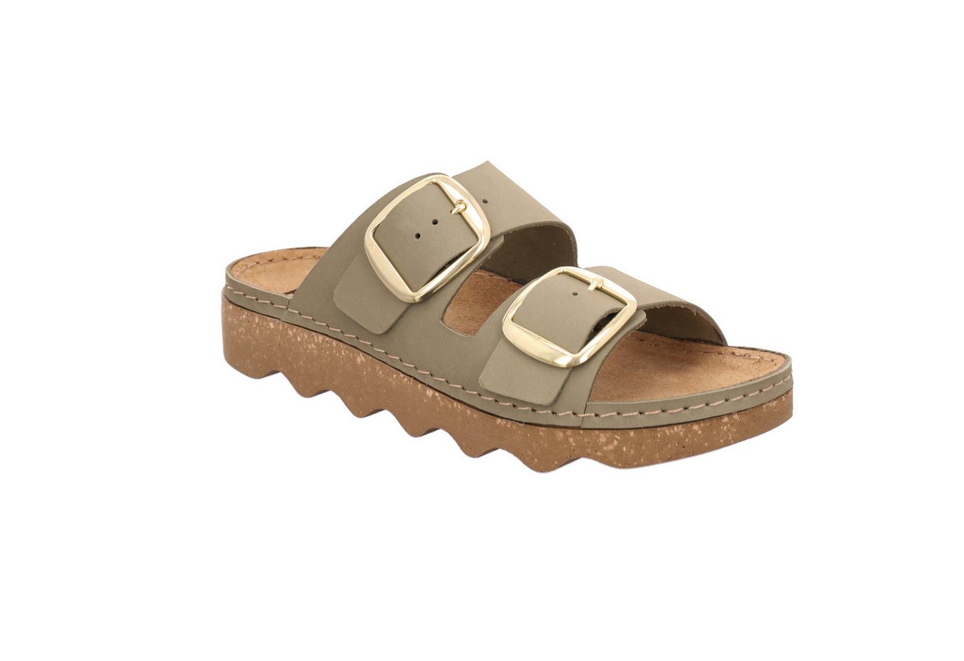 Rohde FOGGIA-D Pantolette Hausschuh, Sommerschuh, Strandschuh mit Schnallenverschlüsse