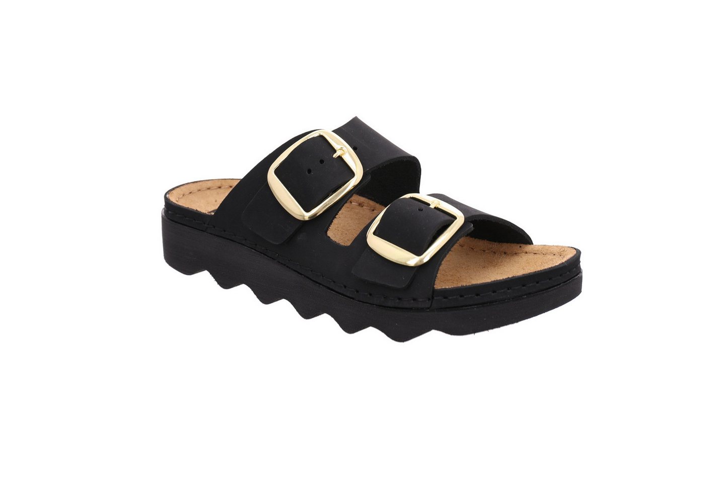 Rohde Foggia-D Pantolette Hausschuh, Sommerschuh, Strandschuh mit Plateausohle