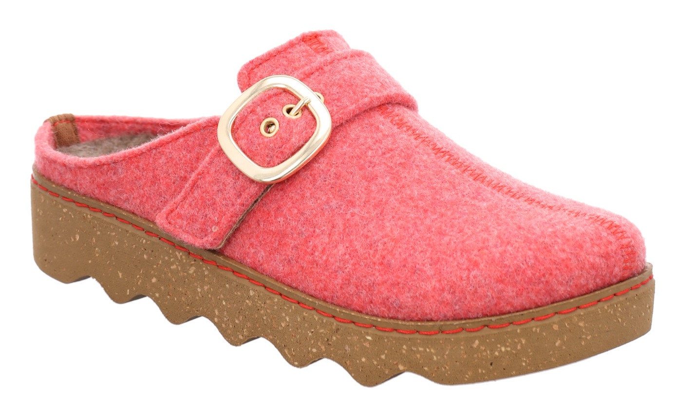 Rohde FOGGIA Pantoffel Hausschuh, Schlappen, Clog mit Plateausohle
