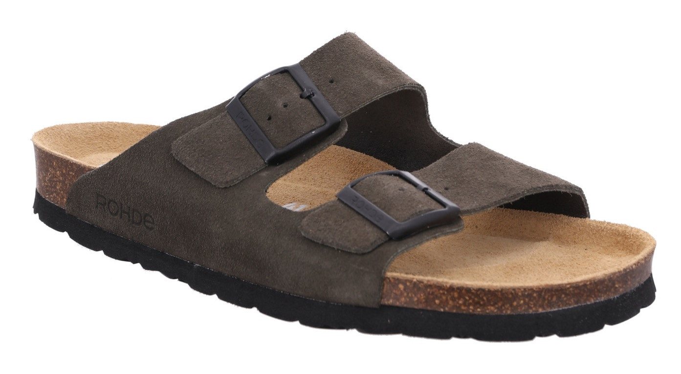 Rohde GRADO Pantolette Sommerschuh, Hausschuh, Schlappen, Strandschuh mit Softfußbett